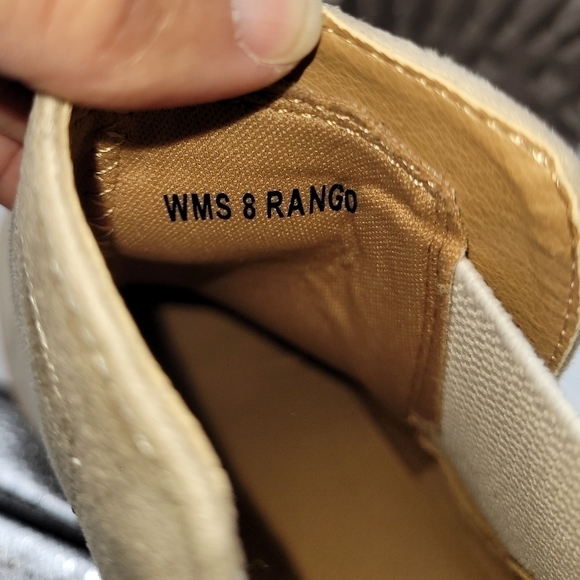 DOLCE VITA RIELLE LUG HIKER SUEDE BOOTS IN TAUPE SIZE 8. - Picture 15 of 16